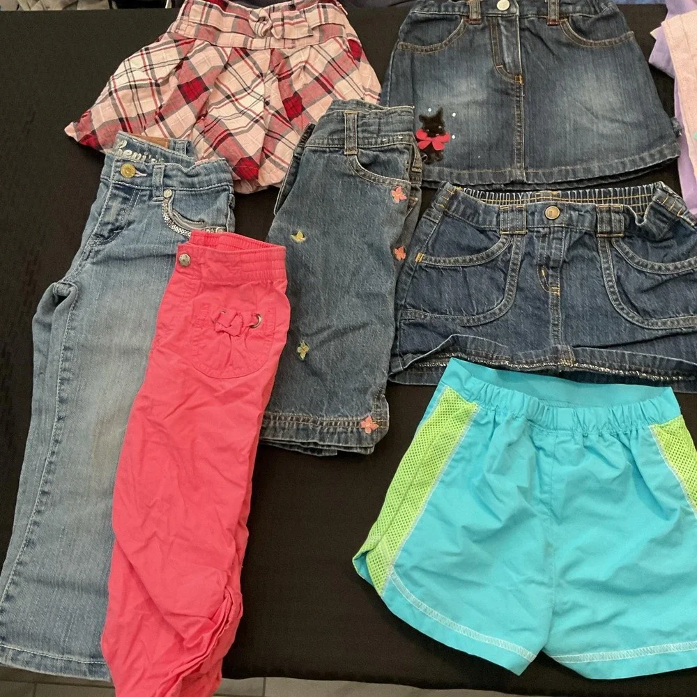 Mixed Brands 25pc Clothes Lot Girls 3T Tops Jeans Skirts Disney Ariel Minions